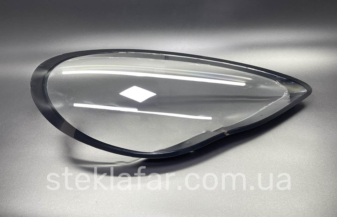 Скло фари Porsche Panamera 970 (2009-2013) чорний кант